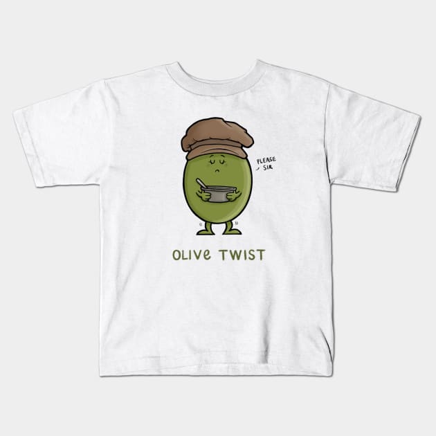 Olive Twist Kids T-Shirt by CarlBatterbee